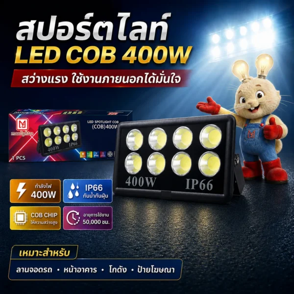 สปอร์ตไลท์ LED COB 400W
