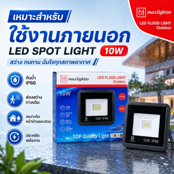 สปอร์ตไลท์ LED SPOT LIGHT 10W - Image 3