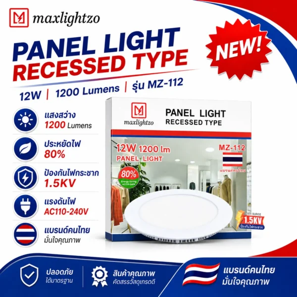 Panel Light Recessed Type 12W - Image 2