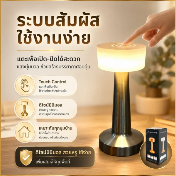 โคมไฟตั้งโต๊ะ รุ่น PM-1 - Image 3
